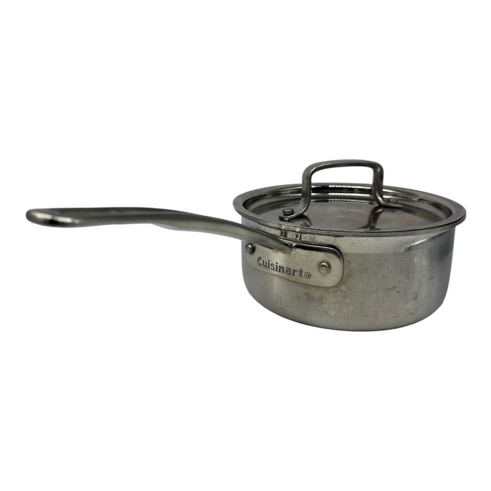 Cuisinart MultiClad Pro 1.5 Qt Stainless Steel Saucepan with Cover Lid MCP19-16N